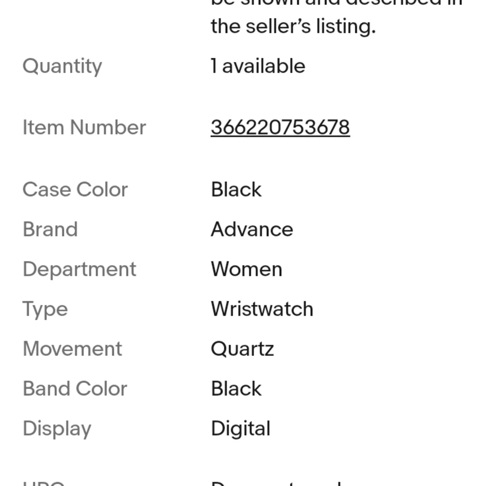 Not Rated Digital Smartwatch - Black and Purple